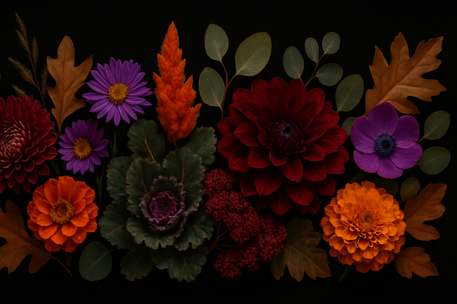 change flowers to flowers best for autumn, not just autumn colors