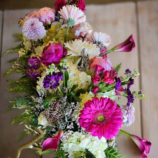 Handcrafted floral bouquet from Rose & Thorn Florist, available in multiple sizes including Standard, Deluxe, and Premium. Fresh flower delivery in Scottsdale, Paradise Valley & Phoenix.