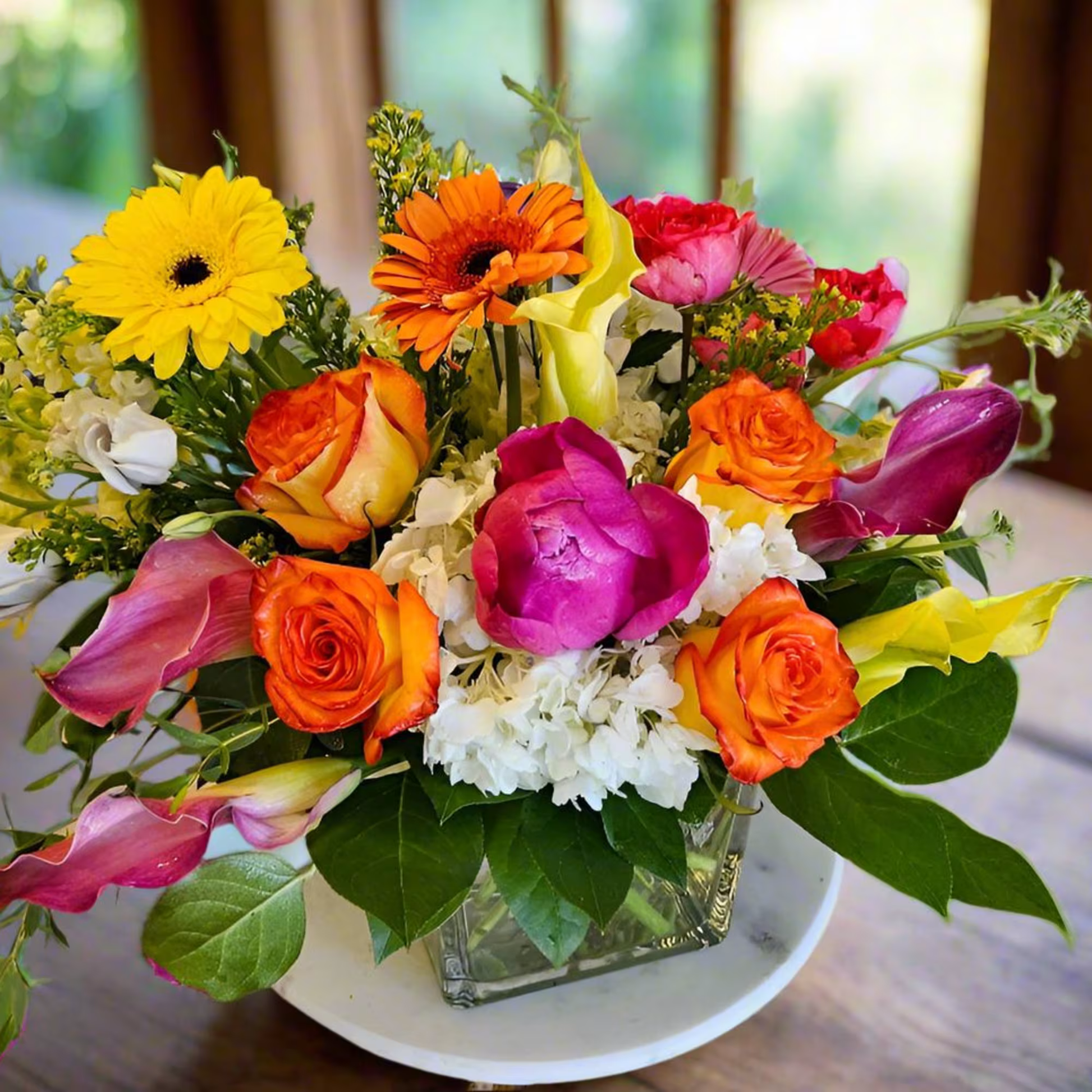 Handcrafted floral bouquet from Rose & Thorn Florist, available in multiple sizes including Standard, Deluxe, and Premium. Fresh flower delivery in Scottsdale, Paradise Valley & Phoenix.