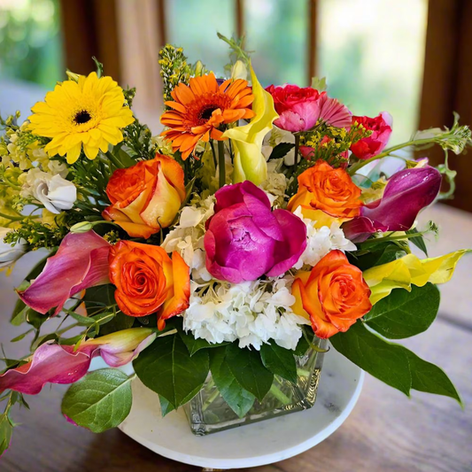 Handcrafted floral bouquet from Rose & Thorn Florist, available in multiple sizes including Standard, Deluxe, and Premium. Fresh flower delivery in Scottsdale, Paradise Valley & Phoenix.