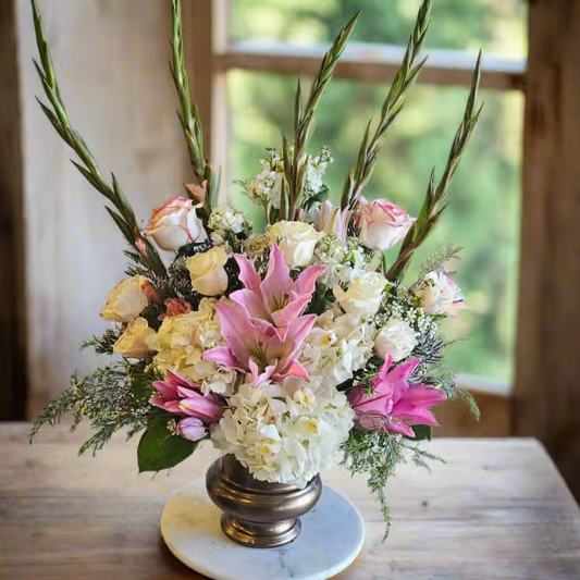 Handcrafted floral bouquet from Rose & Thorn Florist, available in multiple sizes including Standard, Deluxe, and Premium. Fresh flower delivery in Scottsdale, Paradise Valley & Phoenix.