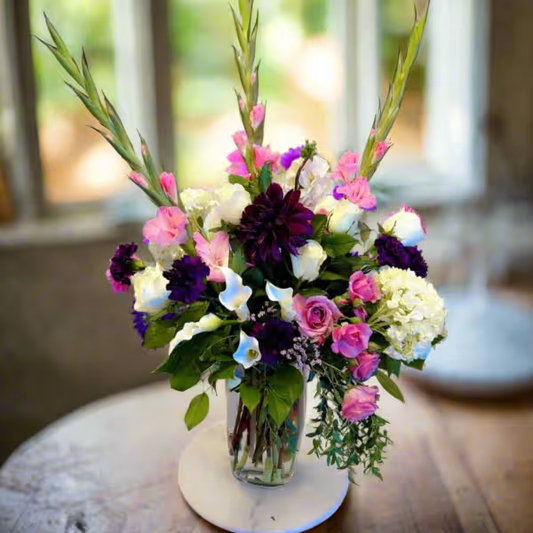 Handcrafted floral bouquet from Rose & Thorn Florist, available in multiple sizes including Standard, Deluxe, and Premium. Fresh flower delivery in Scottsdale, Paradise Valley & Phoenix.