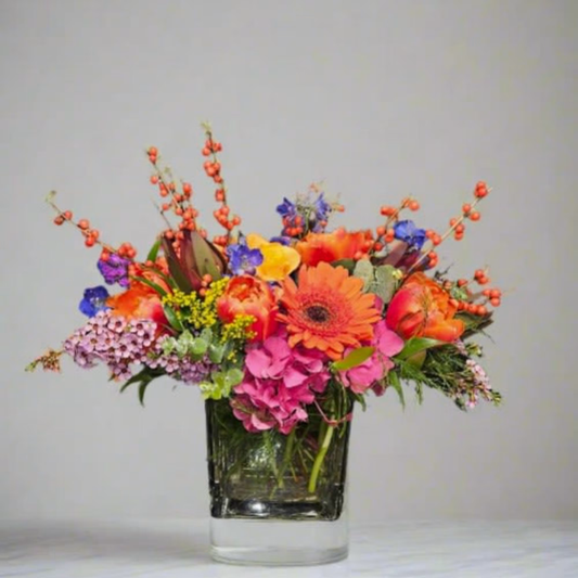 Handcrafted floral bouquet from Rose & Thorn Florist, available in multiple sizes including Standard, Deluxe, and Premium. Fresh flower delivery in Scottsdale, Paradise Valley & Phoenix.