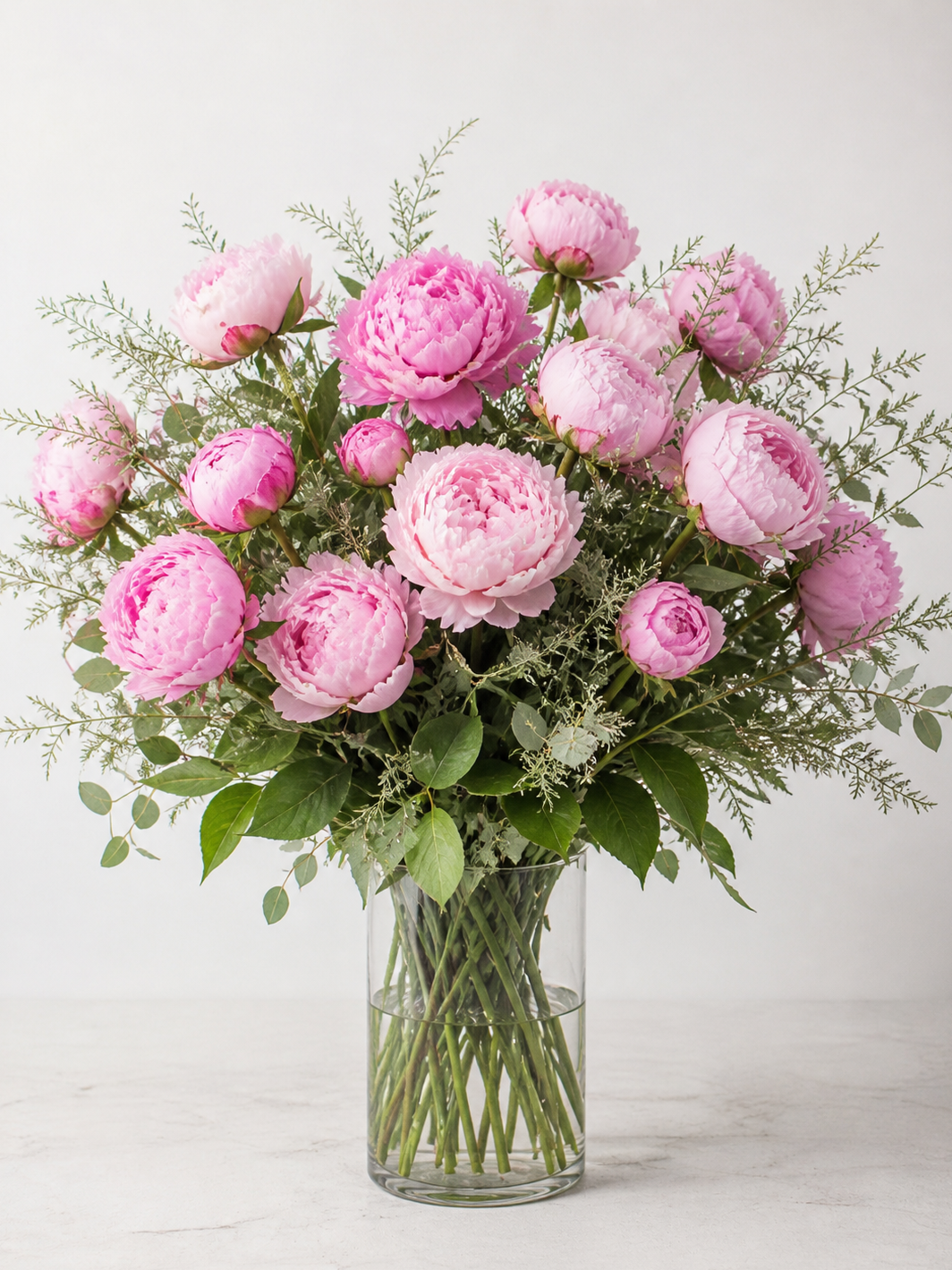 Pink Peonies Whisper  (one dozen 12)🌸  : IN 62